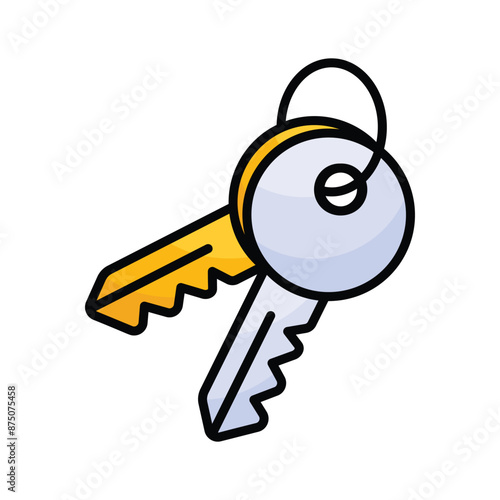 A depiction of keys, often representing access, security, or ownership