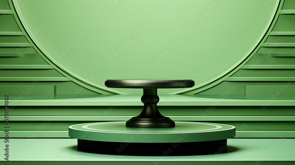 a set of stairs with a green background and a green wall with a staircase in the center. a set of stairs with a green background and a green wall with a staircase in the center.