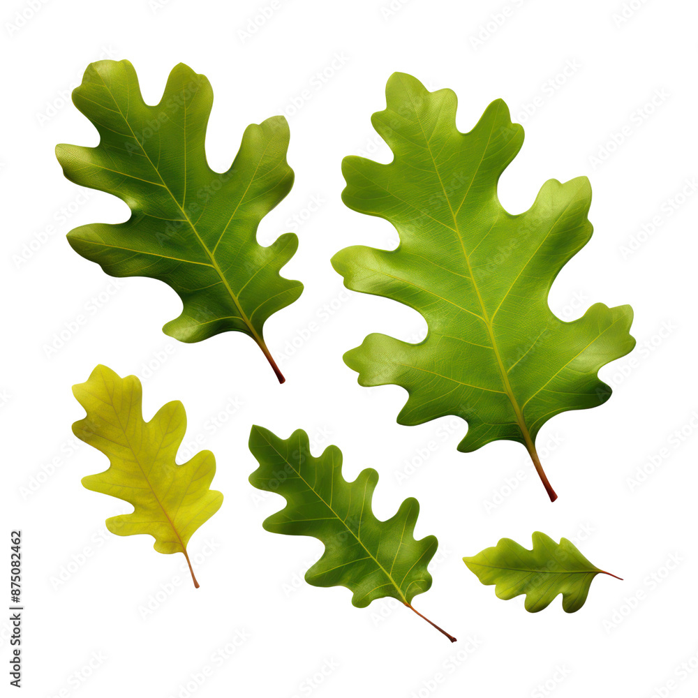Green oak leave isolate on transparent png.
Green oak leave isolate on transparent png.