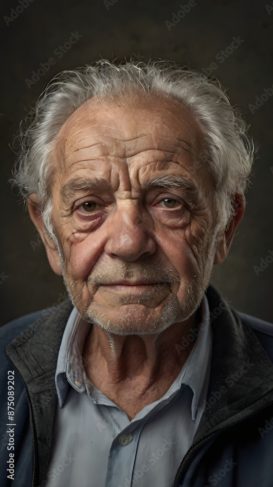 Portrait of an elderly man from France Portrait of an elderly man from France