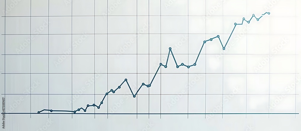 Clean and simple line graph depicting a steady rise, set against a plain white background, symbolizing gradual market growth. Clean and simple line graph depicting a steady rise, set against a plain white background, symbolizing gradual market growth.