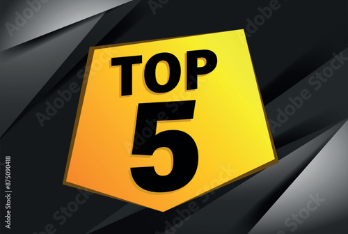 top 5 poster banner graphic design icon logo sign symbol social media website coupon

