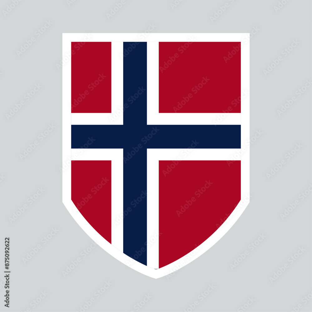 Obraz premium Flag Shield Shape Frame