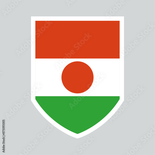 Free Download Niger Flag Shield Shape Frame - GFXLoad