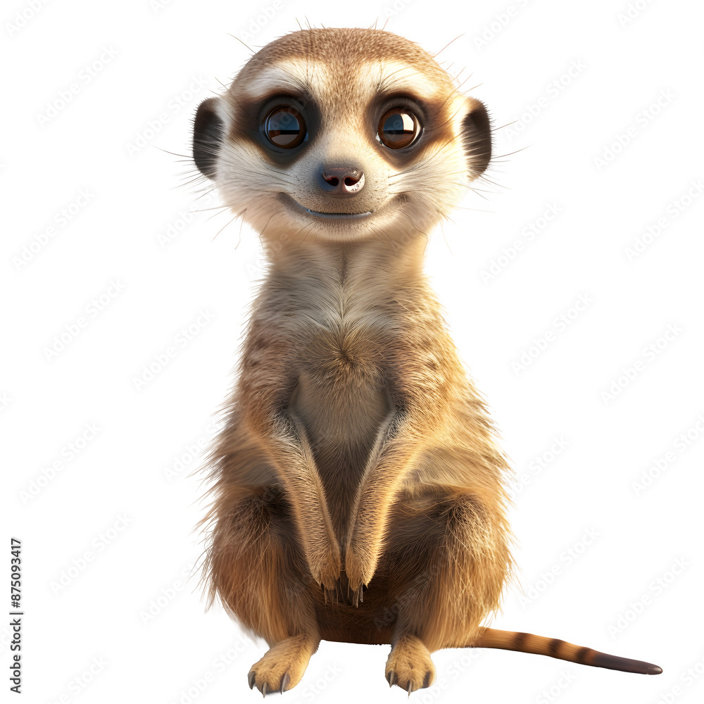Cute meerkat illustration on transparent background Cute meerkat illustration on transparent background