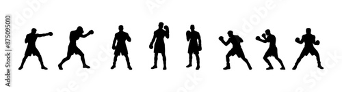 boxer silhouette set.eps
