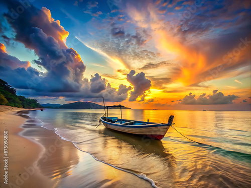 sunset over the sea