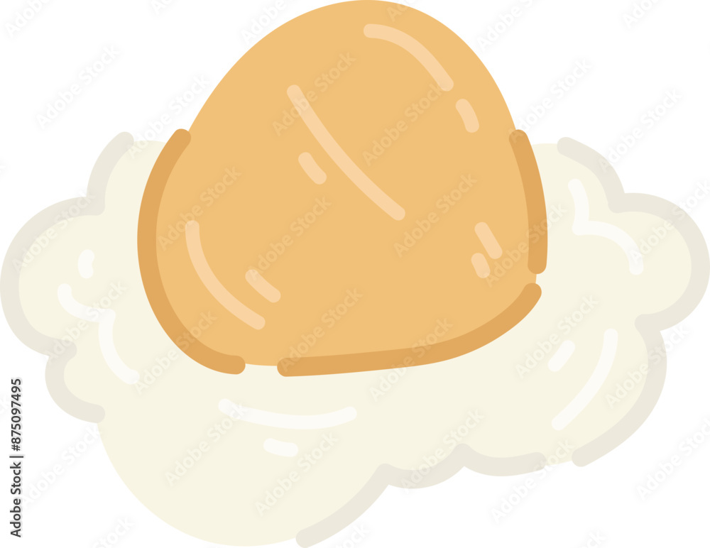 Cartoon sweet bun illustration Cartoon sweet bun illustration
