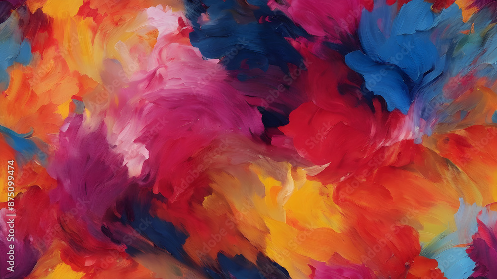 Set of colorful brush strokes, lines, hand painted design elements. Textures, backgrounds for text. Rough grunge edges.