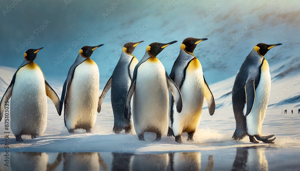 Fototapeta premium emperor penguin colony