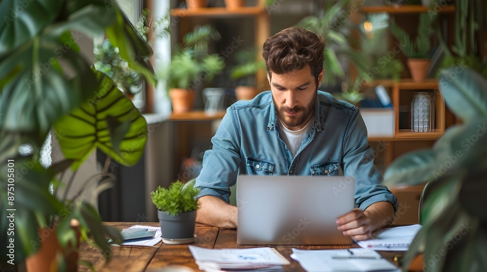 Small Business Owner Calculating Expenses on Laptop at Wooden Desk Financial Planning Concept Small Business Owner Calculating Expenses on Laptop at Wooden Desk Financial Planning Concept