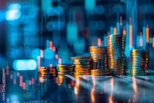 Wallpaper Mural abstract image depicting the concept of deflation and appreciating assets  Torontodigital.ca