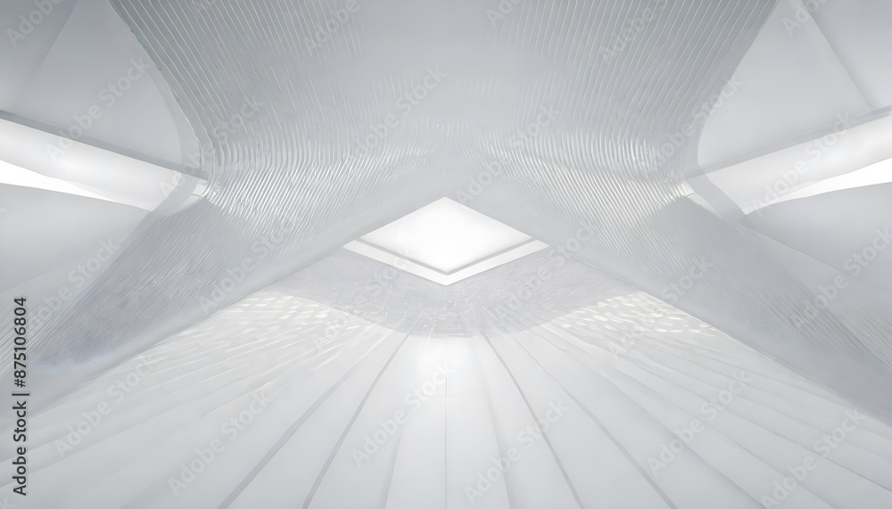 Obraz premium white abstract modern background. Generative AI.