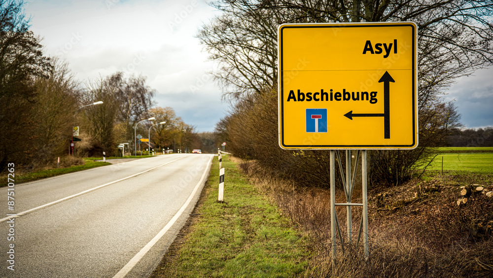 Signposts the direct way to Asylum versus Deportation Signposts the direct way to Asylum versus Deportation