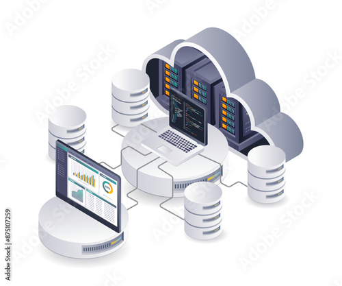 Professional dashboard for analyzing cloud server database technology