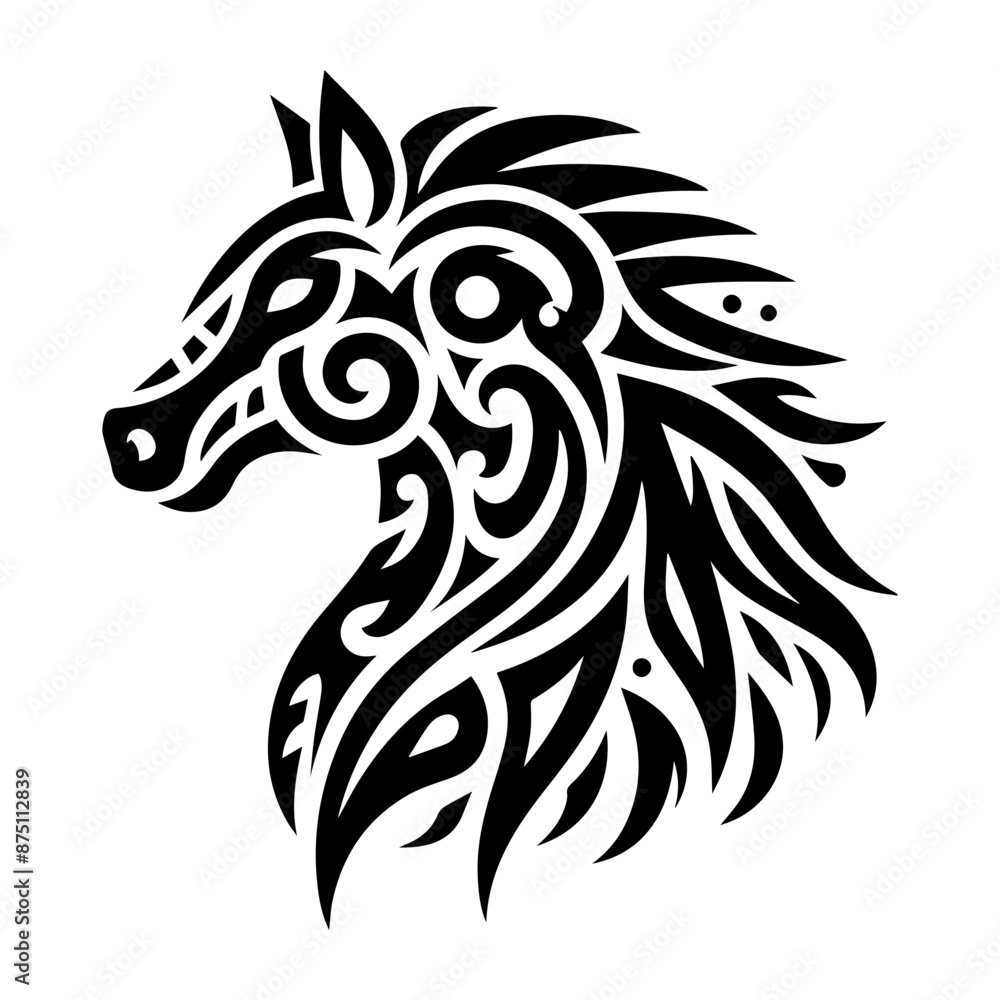 Elegant Horse Silhouette Design. Horse Head Silhouette. Horse Tattoo. Horse T shirt Design Elegant Horse Silhouette Design. Horse Head Silhouette. Horse Tattoo. Horse T shirt Design
