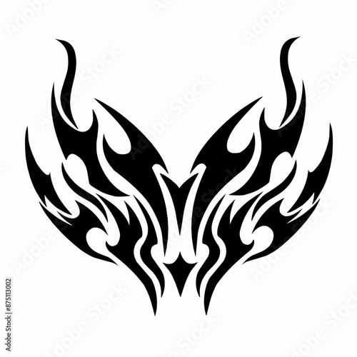 illustration vector graphic of tribal art abstract design ornament tattoo