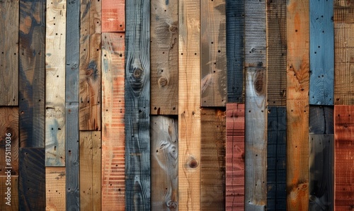 Reclaimed wooden boards with texture