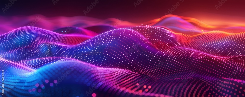 Neon geometric waves Neon geometric waves
