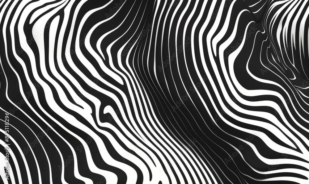 Minimalist pattern with wavy lines Minimalist pattern with wavy lines