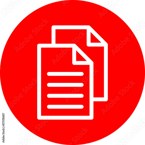 Copy Vector Line White Circle Red