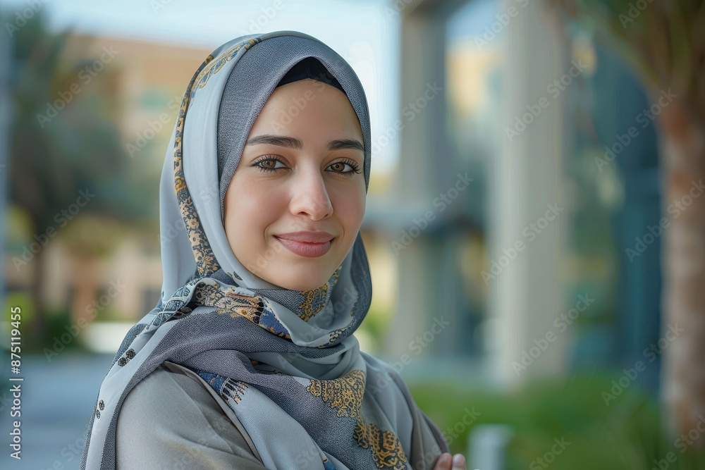 Portrait of a Woman in a Hijab Portrait of a Woman in a Hijab