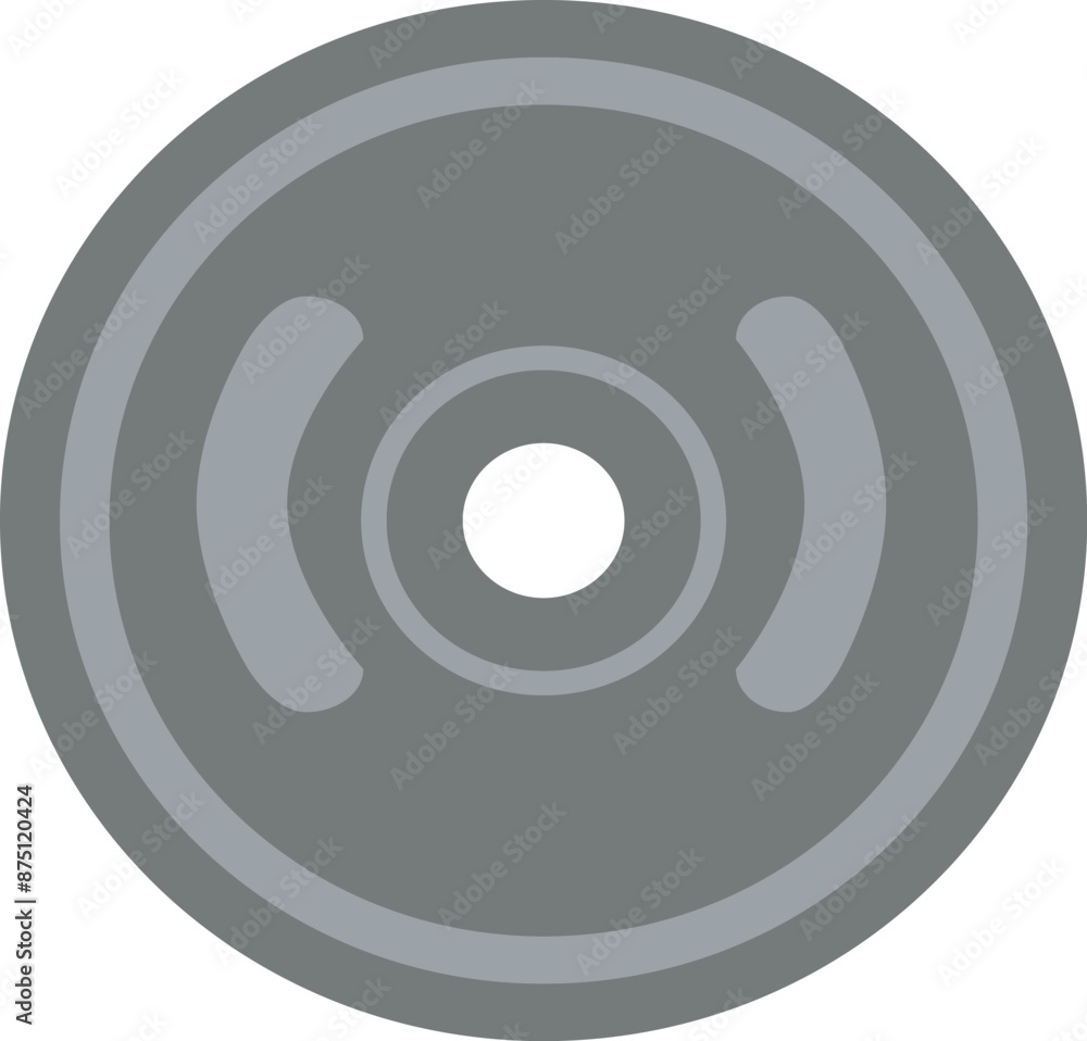 Weight plate vector. Gym equipment flat illustration. Weight plate vector. Gym equipment flat illustration.