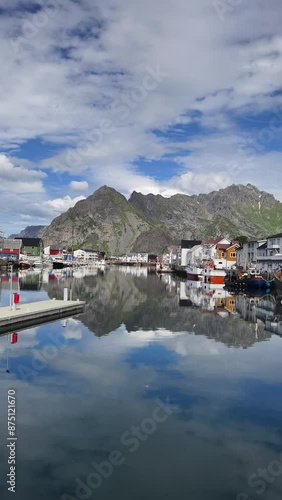 Wallpaper Mural Henningsvaer: 19.6.2024: is a fishing village in Nordland county, Norway. It is located on several small islands off the southern coast of the large island. Lofoten summer  Torontodigital.ca