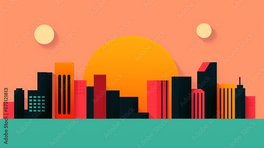 Minimalist illustration of scalability, disruption, and sustainability in entrepreneurship; crisp lines and geometric shapes representing growth and innovation. Illustration, Image, , Minimalism, Minimalist illustration of scalability, disruption, and sustainability in entrepreneurship; crisp lines and geometric shapes representing growth and innovation. Illustration, Image, , Minimalism,