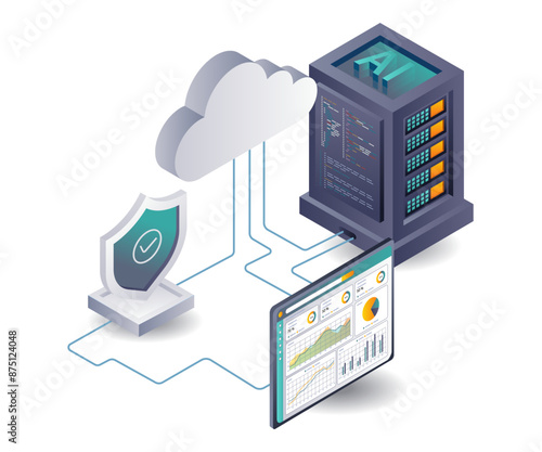 Artificial intelligence analyzes cloud server data