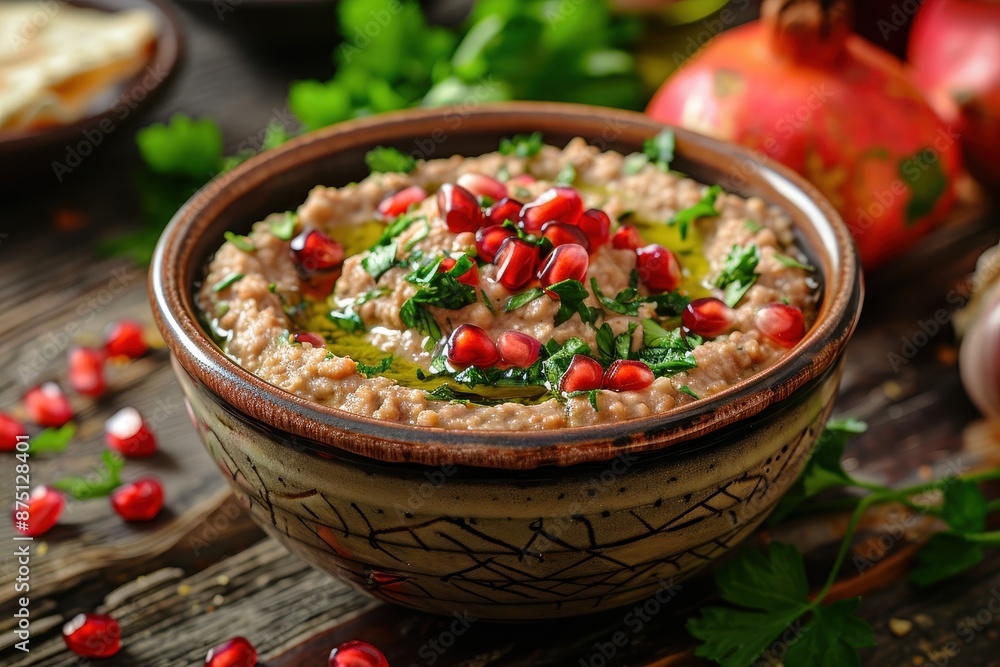 Delicious Hummus with Pomegranate Seeds Delicious Hummus with Pomegranate Seeds