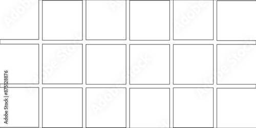  Modern Atexture checkered sheet of white paper background.  Template for photo collage in modern style. Frames for clipping masks is in the vector file. Template for a photo.  Frame Gradient Effect.