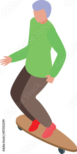 Young urban man riding longboard skateboard, street cultures concept