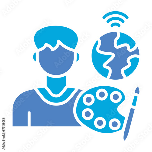 Digital nomad Icon