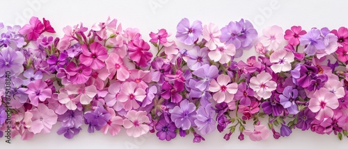 A charming watercolor scene of phlox