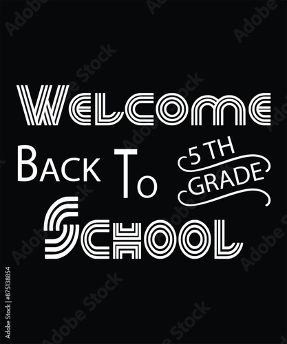Vector Back To School T Shirt Design, Background Design