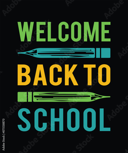 Vector Back To School T Shirt Design, Background Design