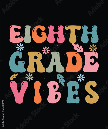 Vector Back To School T Shirt Design, Background Design