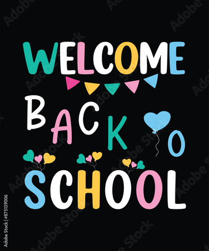 Vector Back To School T Shirt Design, Background Design