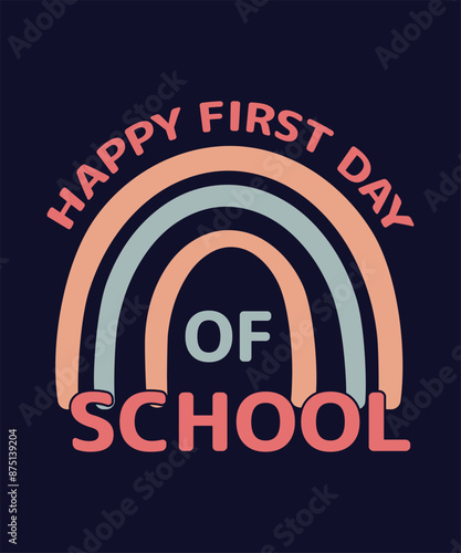 Vector Back To School T Shirt Design, Background Design