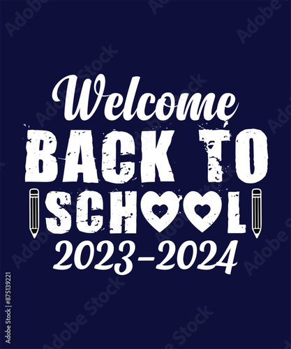 Vector Back To School T Shirt Design, Background Design