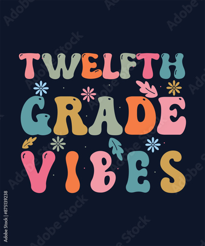 Vector Back To School T Shirt Design, Background Design