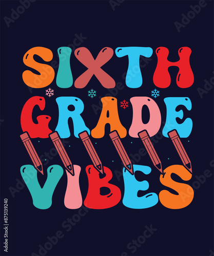Vector Back To School T Shirt Design, Background Design