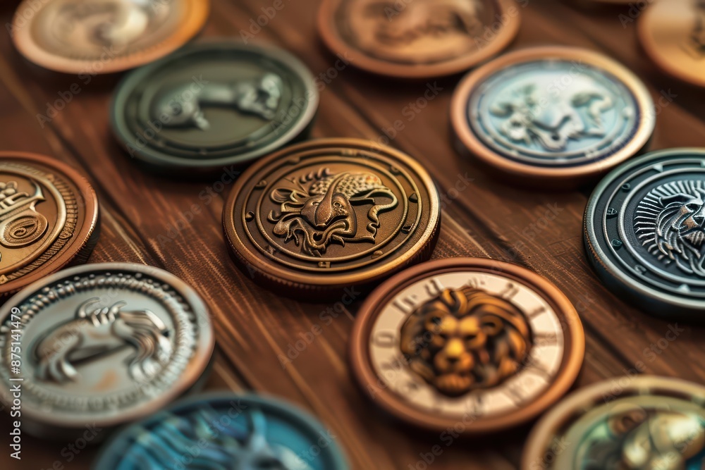 A hightech collectible series features coins enchanted with the powers of fantastical animals A hightech collectible series features coins enchanted with the powers of fantastical animals