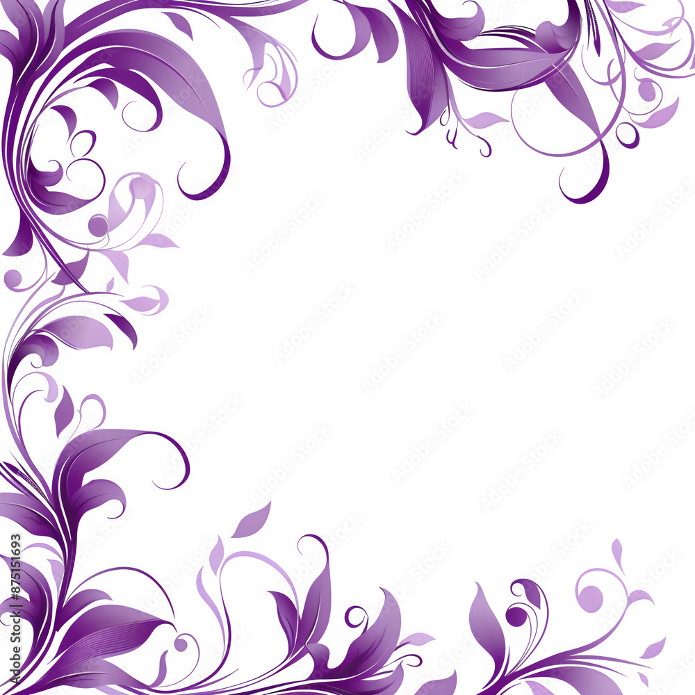 Elegant purple floral transparent background Elegant purple floral transparent background