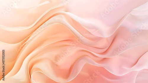 Soft Peach to Cream Gradient,Minimalist Light and Airy Background Design