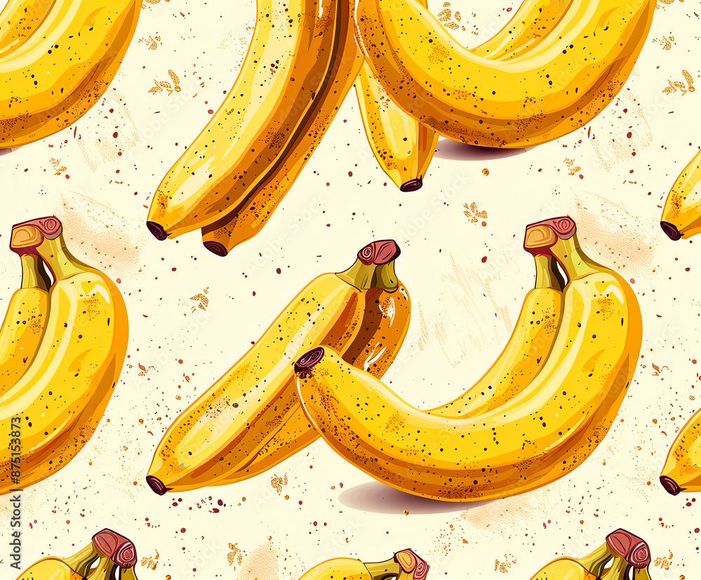 Ripe bananas in realistic and illustrative styles, showcasing vibrant yellow colors. Suitable for food and beverage businesses, health promotions, and tropical-themed designs. Perfect for commercial Ripe bananas in realistic and illustrative styles, showcasing vibrant yellow colors. Suitable for food and beverage businesses, health promotions, and tropical-themed designs. Perfect for commercial