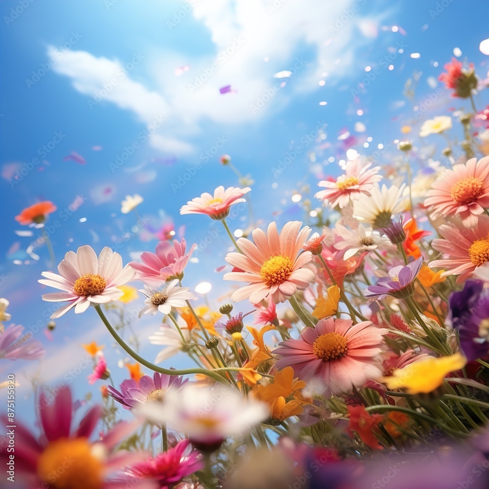 flowers in the sky flowers in the sky