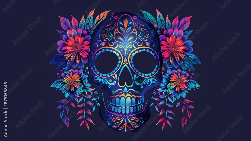 day of the dead skull vector concept background day of the dead skull vector concept background