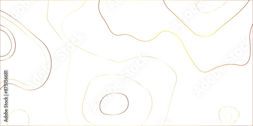Vector seamless background with texture topographic contour line, isolines. Map. Isolated on white background. Contour line texture. The stylized height of the topographic map contour in lines and con